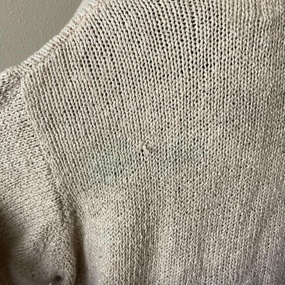 90s Ski Sweater Linen Cotton Blend | Size 1X / XXL - Picture 4 of 7